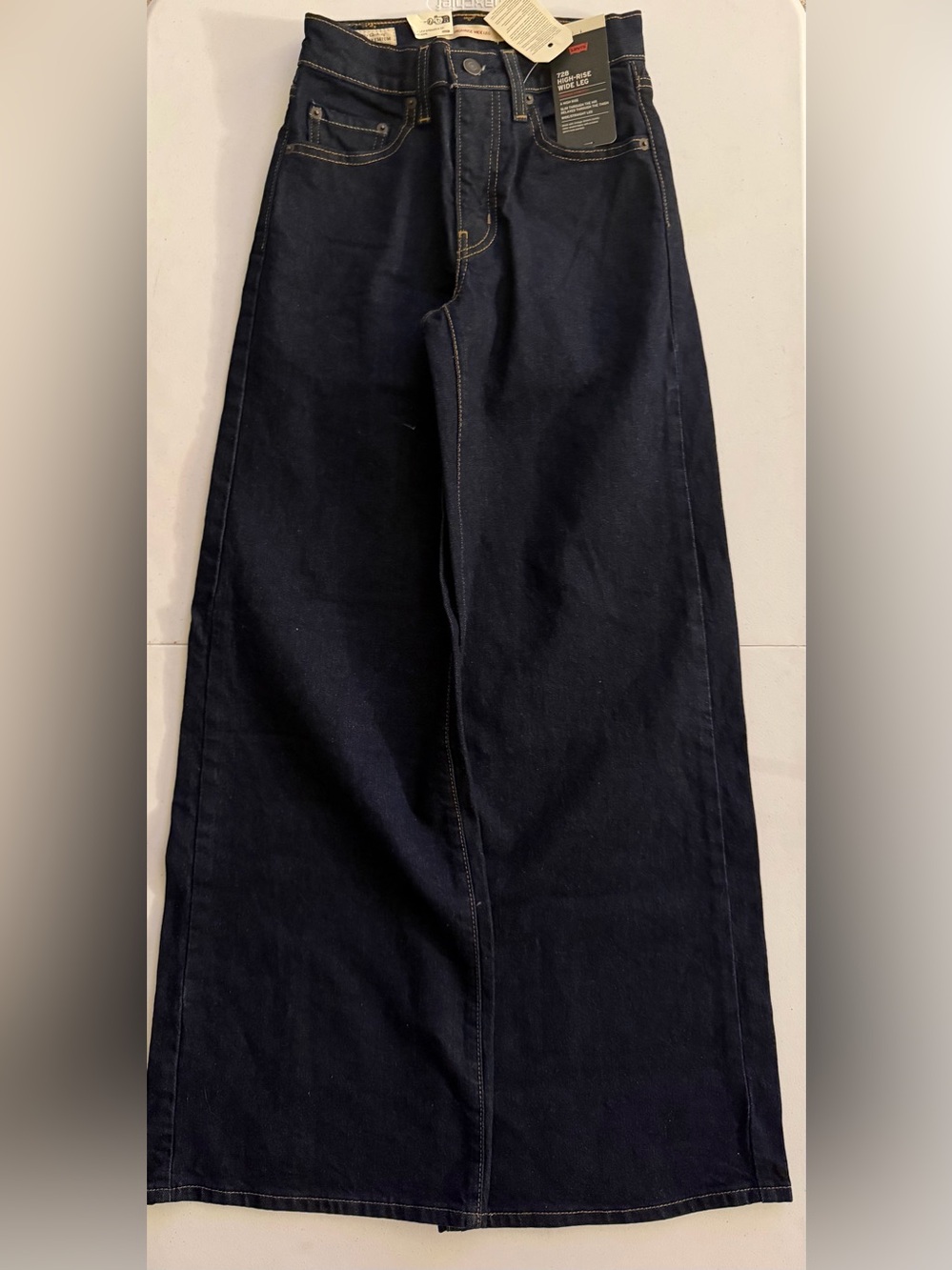 Levi's Dark Indigo Wide Leg Jeans